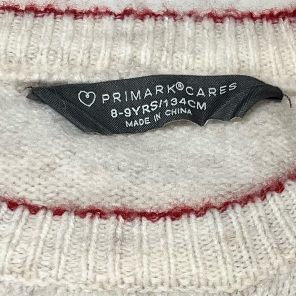 Primark Men's Festive Red and White Crewneck Sweater - Picture 8 of 8